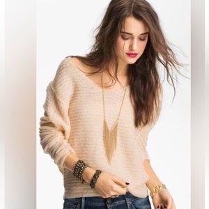 Free People Bumblebee Striped Lightweight Sweater